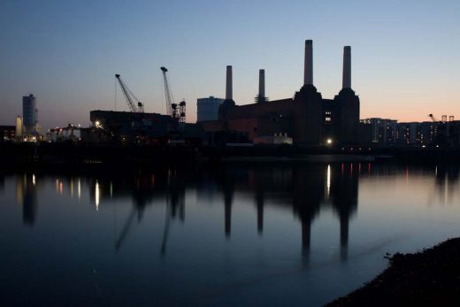 Battersea Power Station London River Thames view