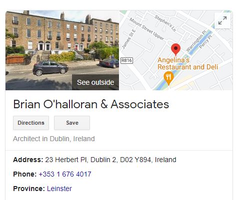 Brian O'Halloran & Associates Architects Dublin