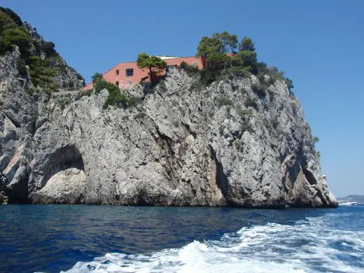 Casa Malaparte, Punta Massullo, Capri, Italy, by Curzio Malaparte architect