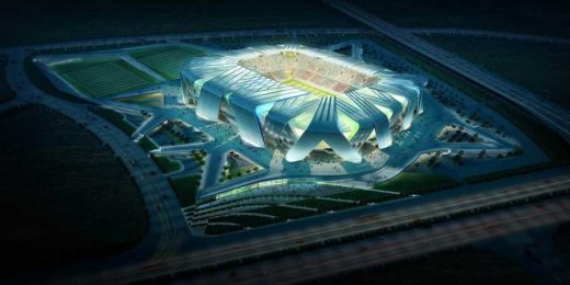 Dalian Football Stadium by UNStudio in China