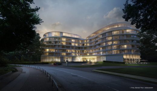 The Fontenay Luxury Hotel Hamburg building design
