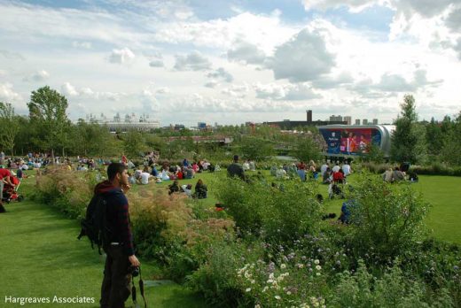 London Olympic Parklands by Hargreaves Associates Landscape Architects