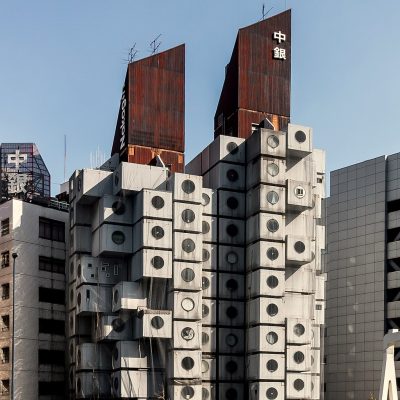 Kisho Kurokawa Buildings Nakagin Capsule Tower Ginza, Tokyo, Japan