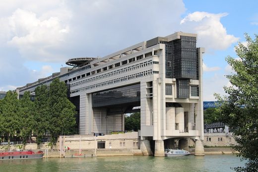 Ministry of Finance Building, Bercy, Paris, France, design by Chemetov & Huidobro