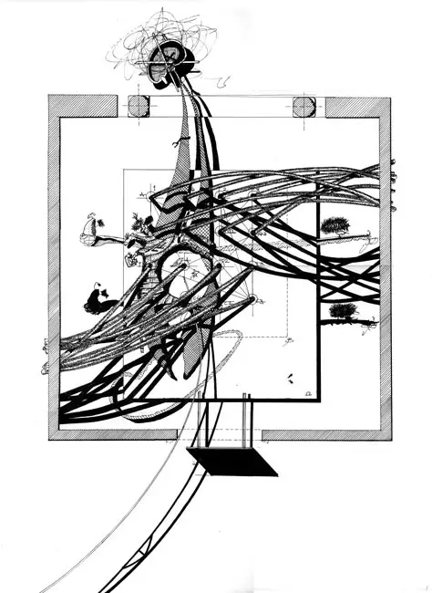 Neil Spiller drawing Island Table