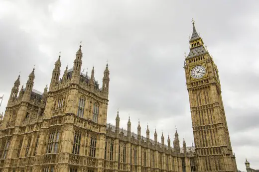 Palace of Westminster in London