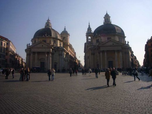Piazza del Popolo Rome - Carlo Rainaldi Architecture