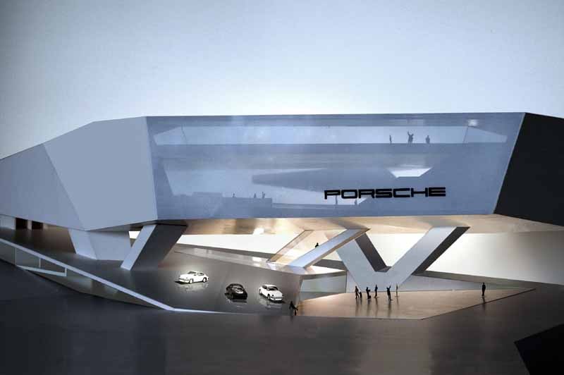 Porsche Museum Stuttgart building design by Delugan Meissl