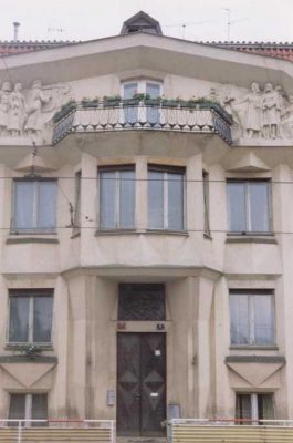 Prague Cubist building in Vysehrad district