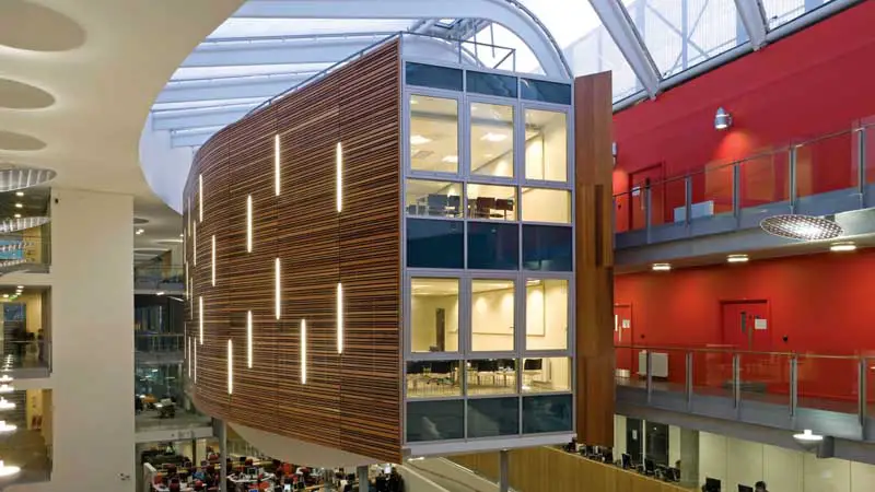Queen Margaret University College building design by Dyer