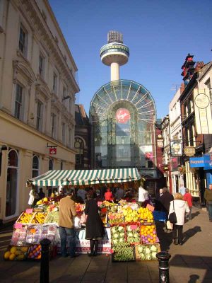 Radio City Liverpool flower stall