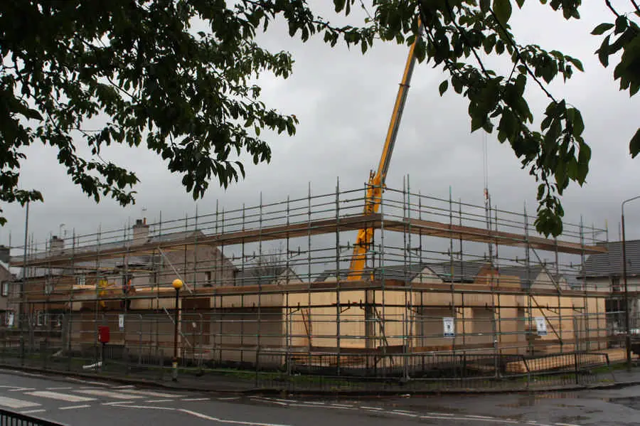 Raploch Road Stirling building construction site