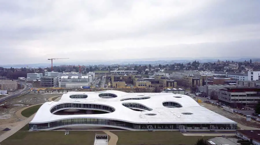 Rolex Learning Center Building, Lausanne, Switzerland