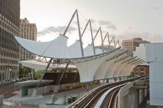 Rosa Parks Transit Center Detroit | www.e-architect.com