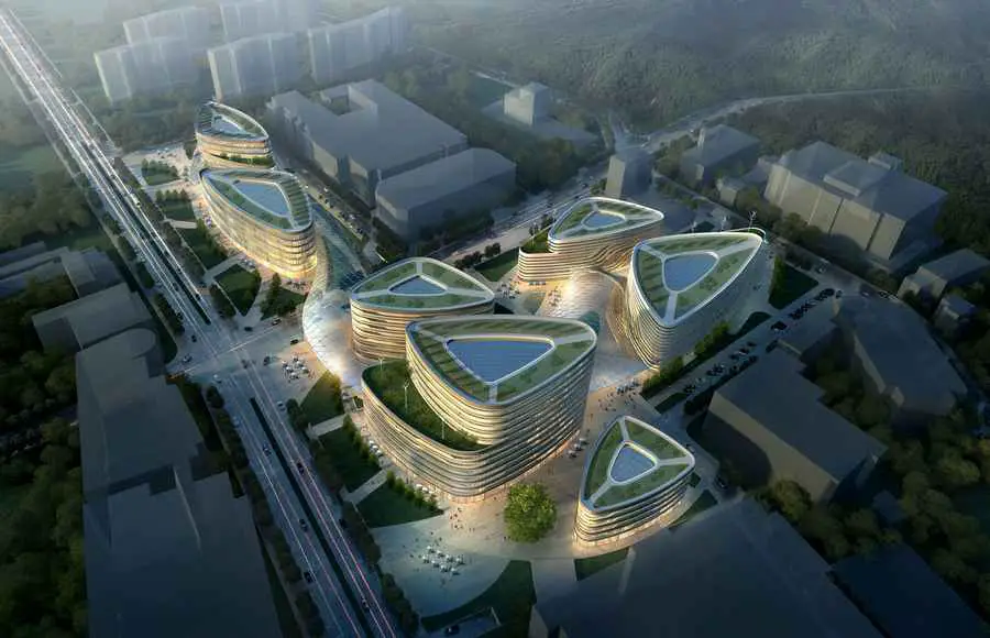 Shekou Network Valley Buildings by Swanke Hayden Connell Architects