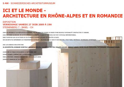 Swiss Architecture Museum Exhibition, 2b Architectes