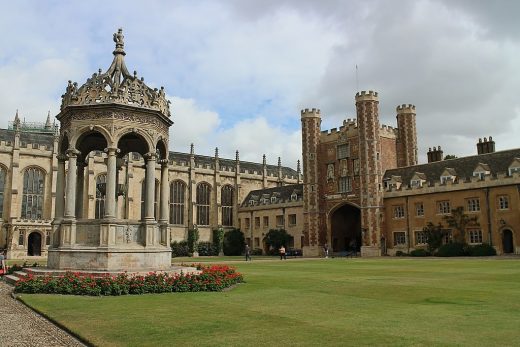Trinity College Cambridge Buildings and quad
