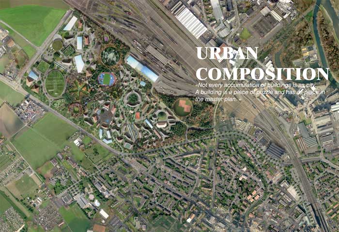 Urban Composition Dietikon buildings