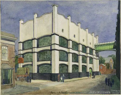 Sanderson wallpaper factory Chiswick London by CFA Voysey