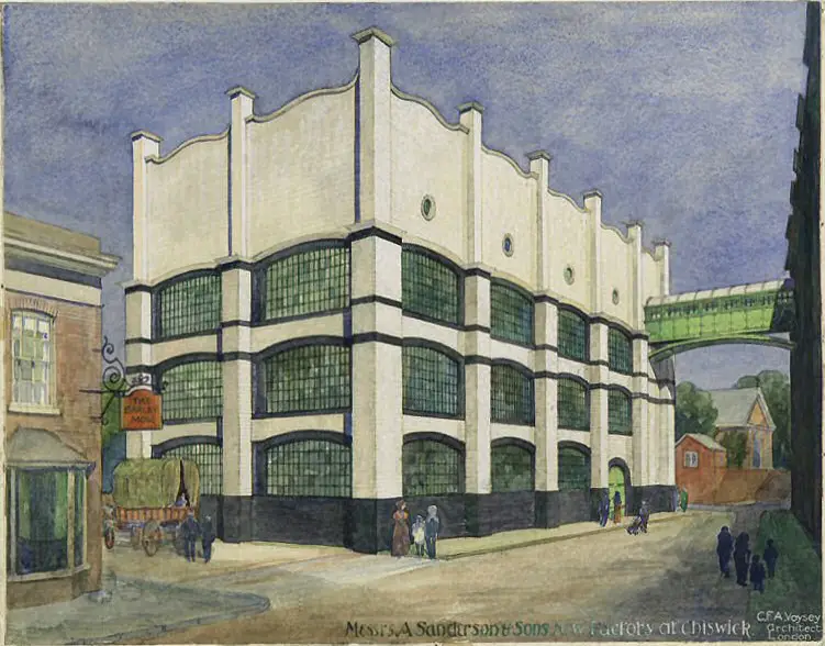 Sanderson wallpaper factory Chiswick London by CFA Voysey