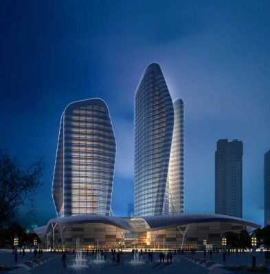 Wuhan Pebble Towers China by Atkins