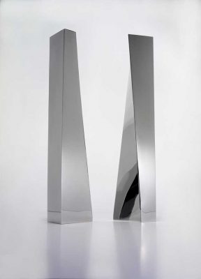 Crevasse Vase, Alessi, Zaha Hadid Stainless Steel Design