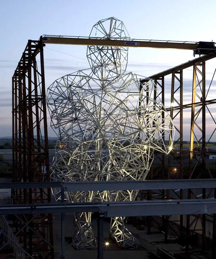 Antony Gormley Exposure: Crouching Man Scotland