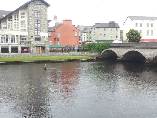 River Moy at Ballina, Mayo - site of Vincent Coleman Architects project