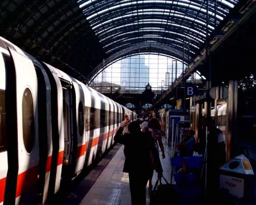 Frankfurt Railway Station Germany interior