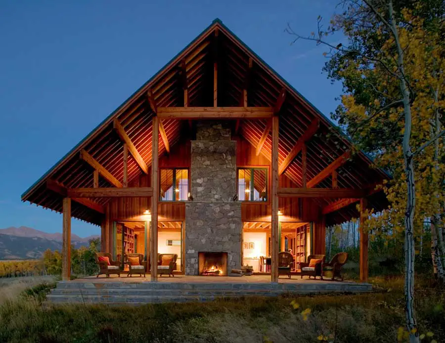 Colorado Residence Jackson County Home, American Wood Houses Plans