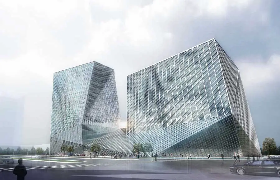 Datong Twin Towers, building design by Plasma Studio