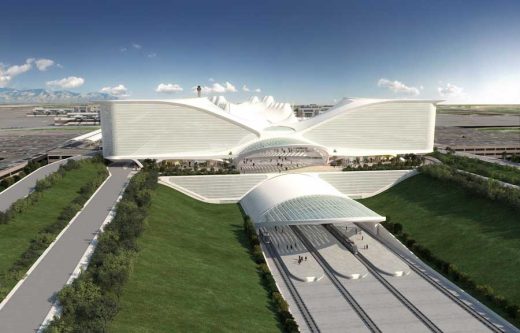Denver Airport building design by Santiago Calatrava
