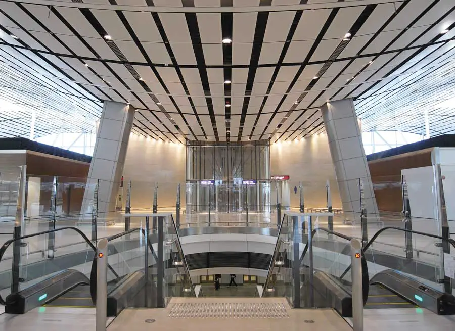 Hong Kong International Airport interior North Satellite Concourse