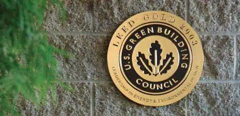 LEED Credit System wall plaque badge