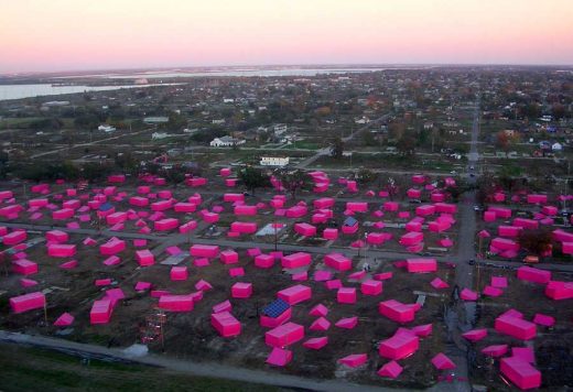 New Orleans Pink Houses, Brad Pitt housing