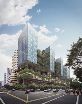 Vertical Park Hotel Singapore building design