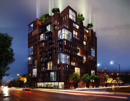 Ivan Vazov Apartment Building, Sofia, Bulgaria