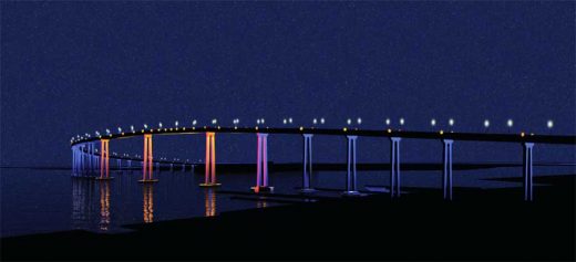 San Diego Coronado Bridge California lighting design