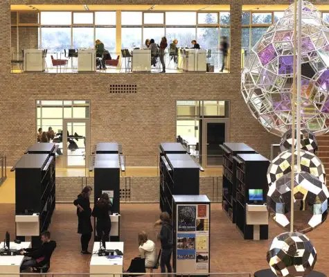 A P Møller School building interior Germany