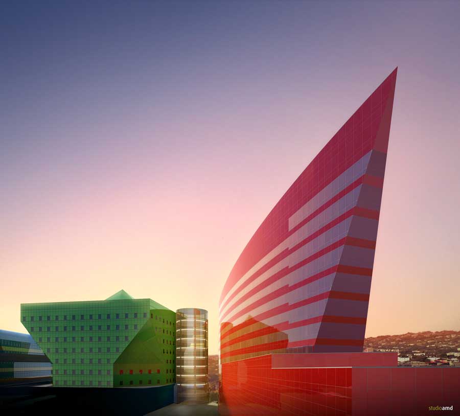Red Building Pacific Design Center, Los Angeles - e-architect