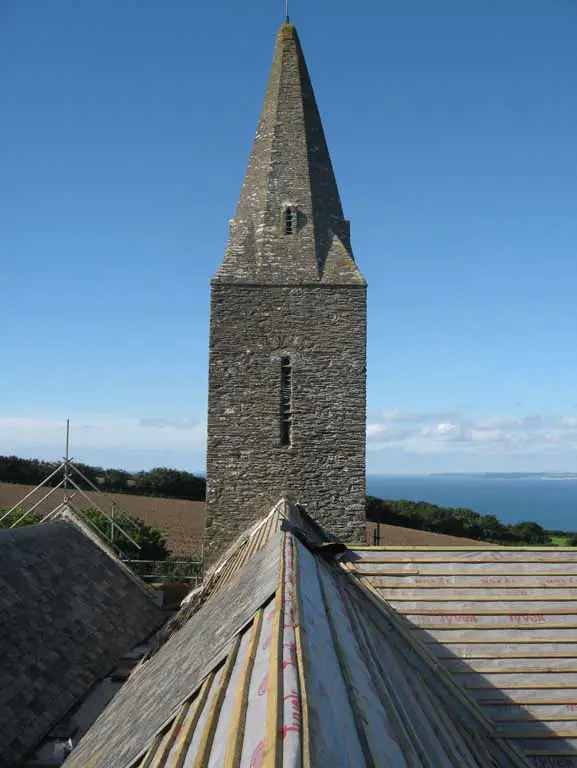 St. Germanus Church Cornwall, Tyvek roofing underlay