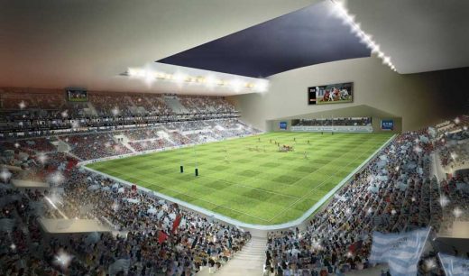 Nanterre Stadium Paris building design by Christian de Portzamparc architect