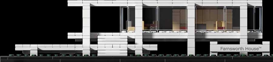 LEGO Modernist Architecture: Farnsworth House Model