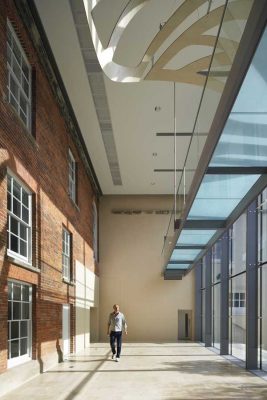 Wiltshire commercial property by Stanton Williams Architects entry lobby