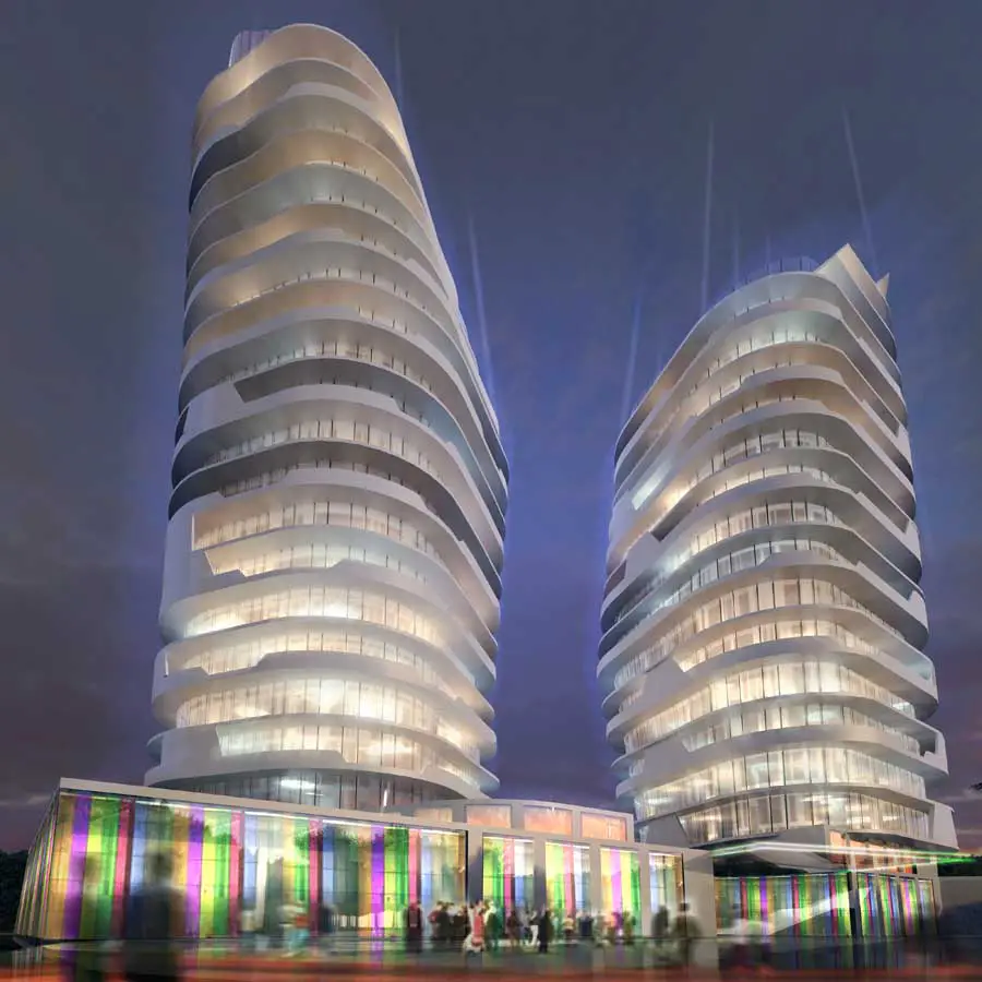 Sputnik Sochi building design by McAdam Architects