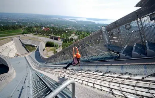 Holmenkollen Ski Jump Norway zip line