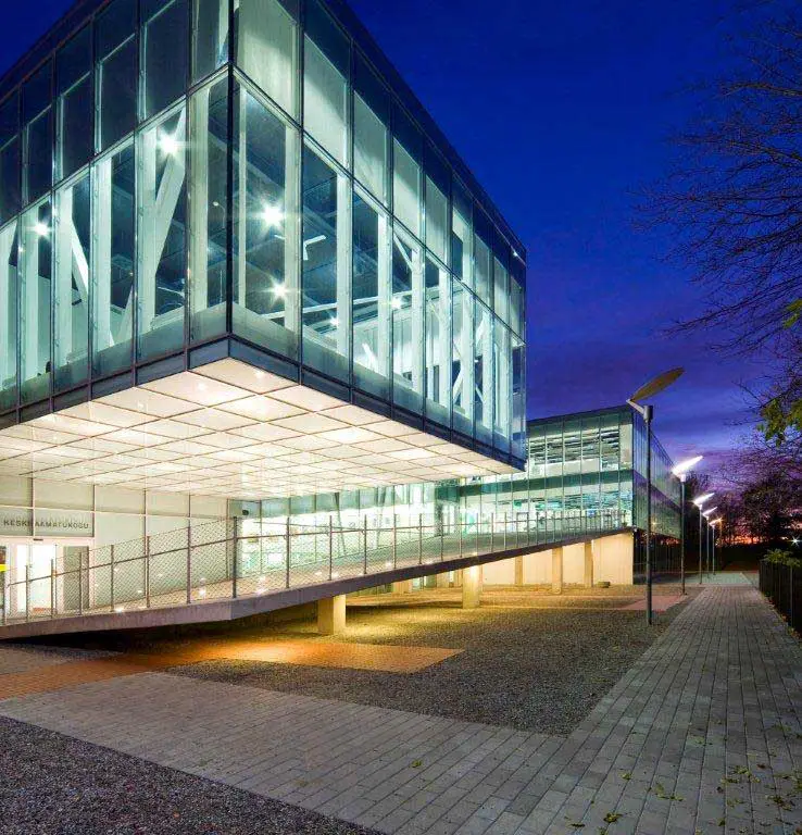 Pärnu Central Library building Estonia