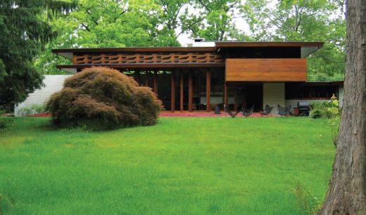 Bachman Wilson House by architect Frank Lloyd Wright