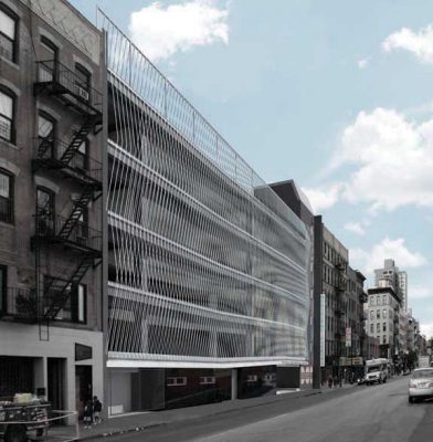 Delancey Parking Garage design by Michielli + Wyetzner Architects