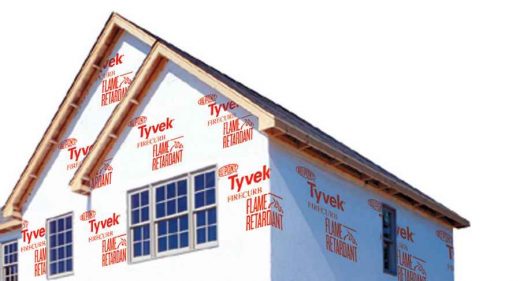 Tyvek FireCurb: Flame Retardant Breather Membrane house construction